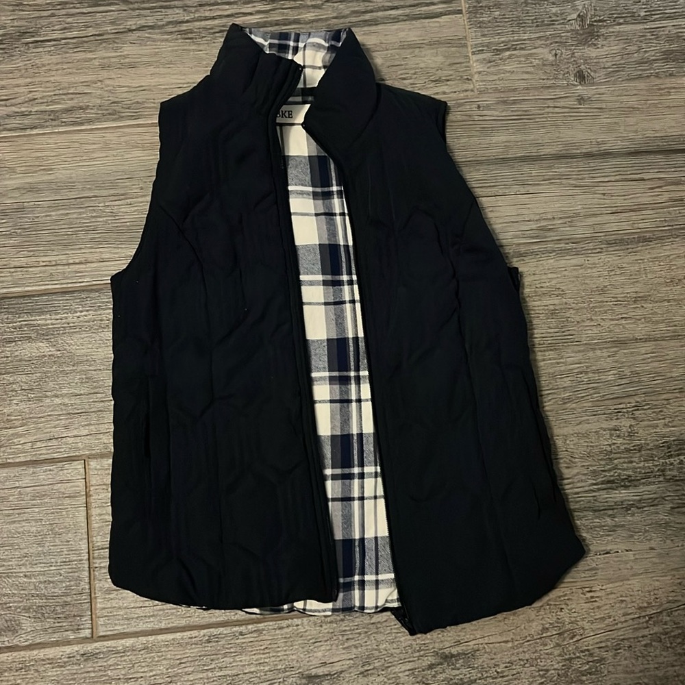 BKE navy zipper vest